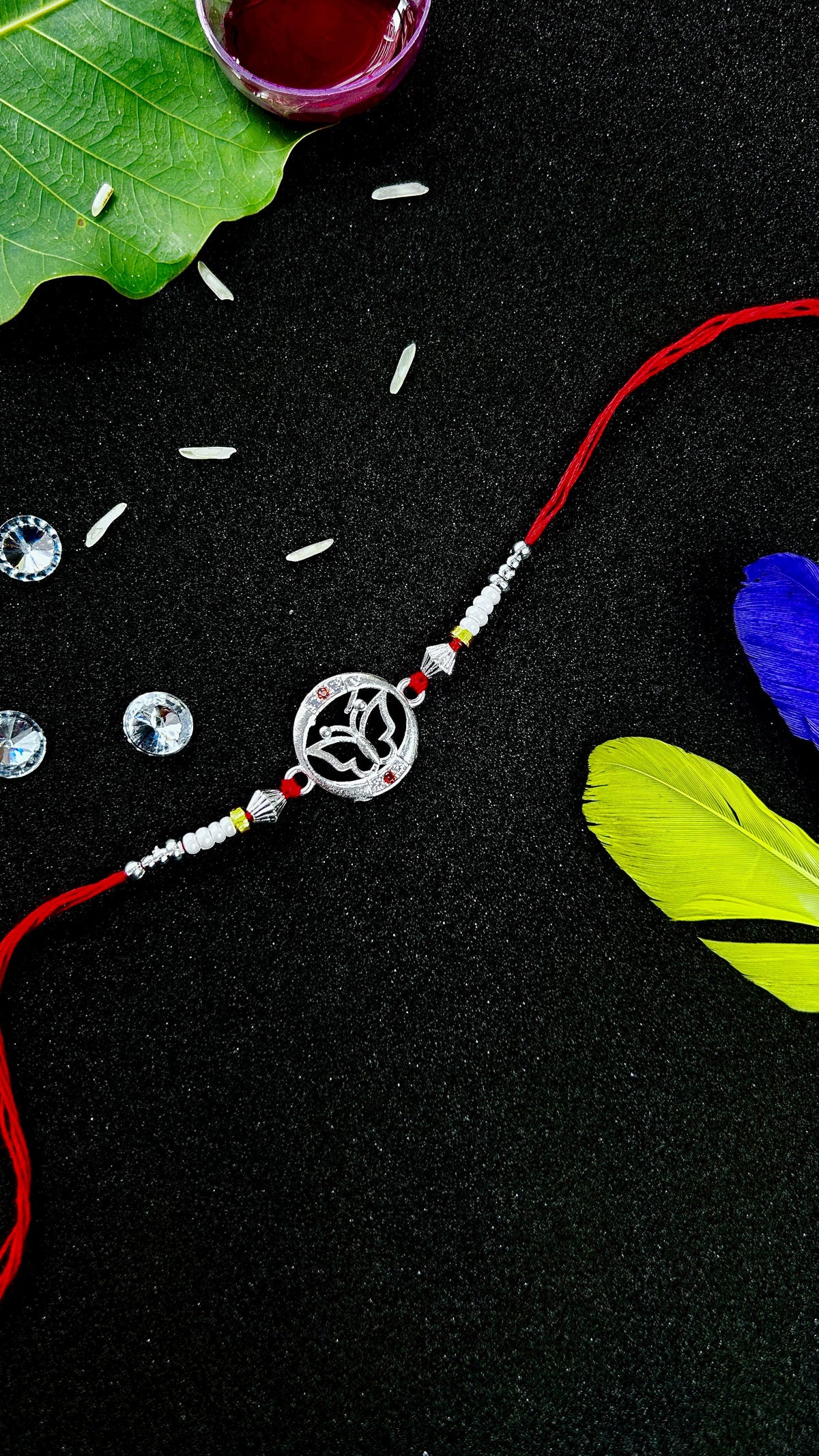 a rakhi made of silver in india