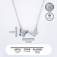 Silver Heartfelt Love Chain Pendant