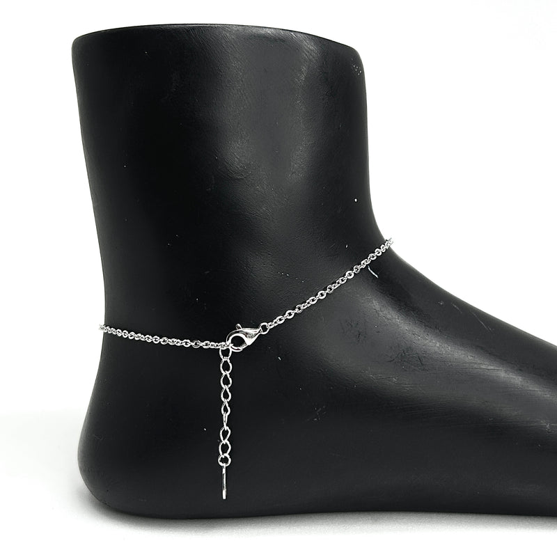 Sterling Silver LeafAura Anklet