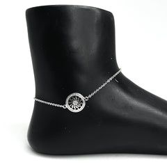 Sterling Silver radiant wheel Anklet