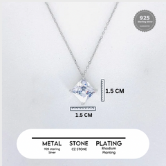 Silver SquareLuxe Chain Pendant