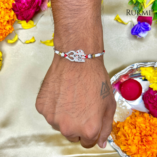 Shivay Premium Silver Rakhi