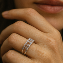 Sterling Silver Matrix Band