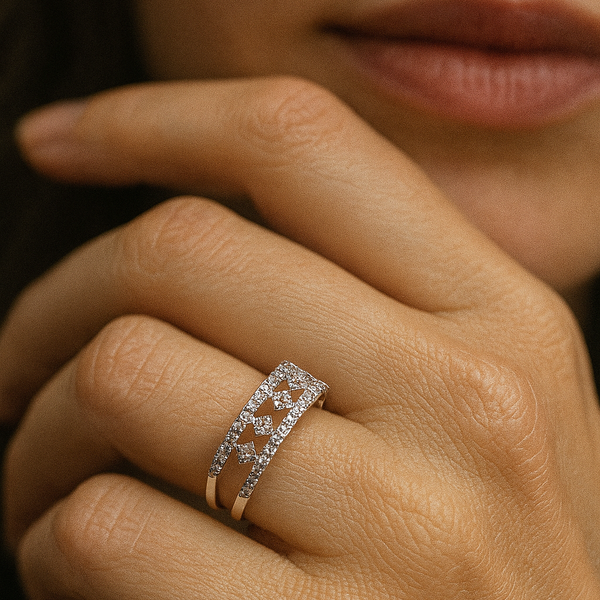 Sterling Silver Matrix Band