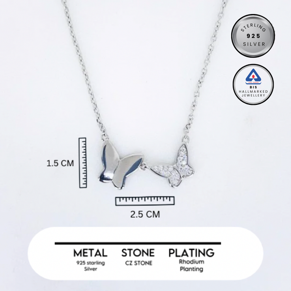 Silver Heartfelt Love Chain Pendant