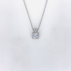 Silver Pandora Square Chain Pendant