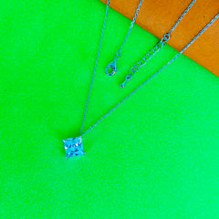 Silver SquareLuxe Chain Pendant