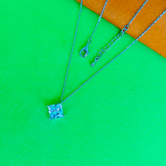 Silver SquareLuxe Chain Pendant