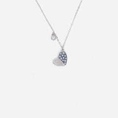 Silver HeartGlow Charm Chain Pendant