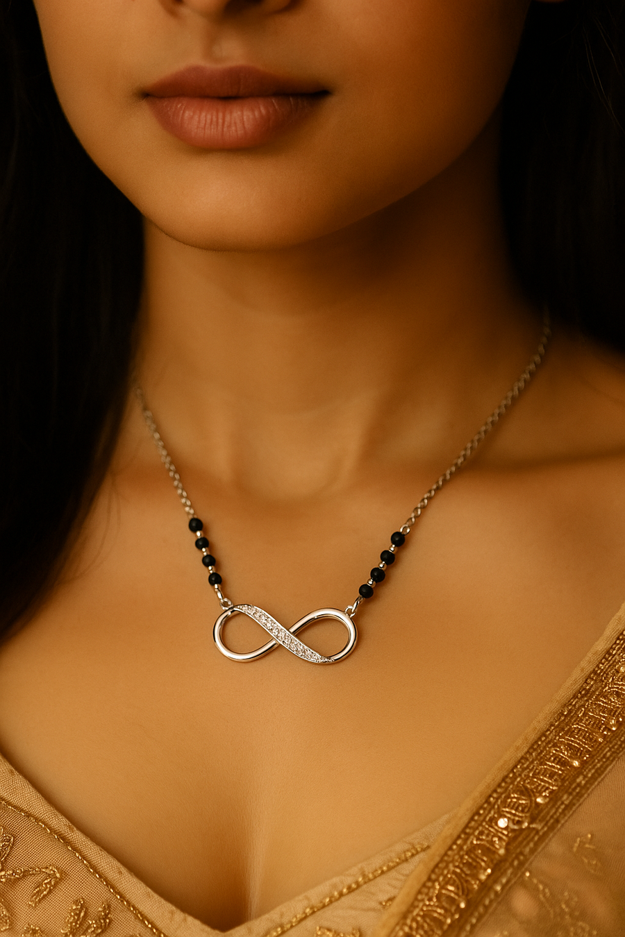 Silver forever Infinity Mangalsutra