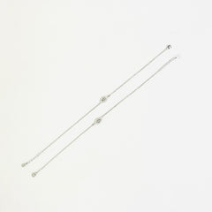 Sterling Silver LeafAura Anklet