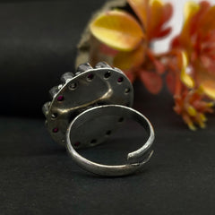 92.5 Sterling Silver Queen Victoria Coin Statement Ring