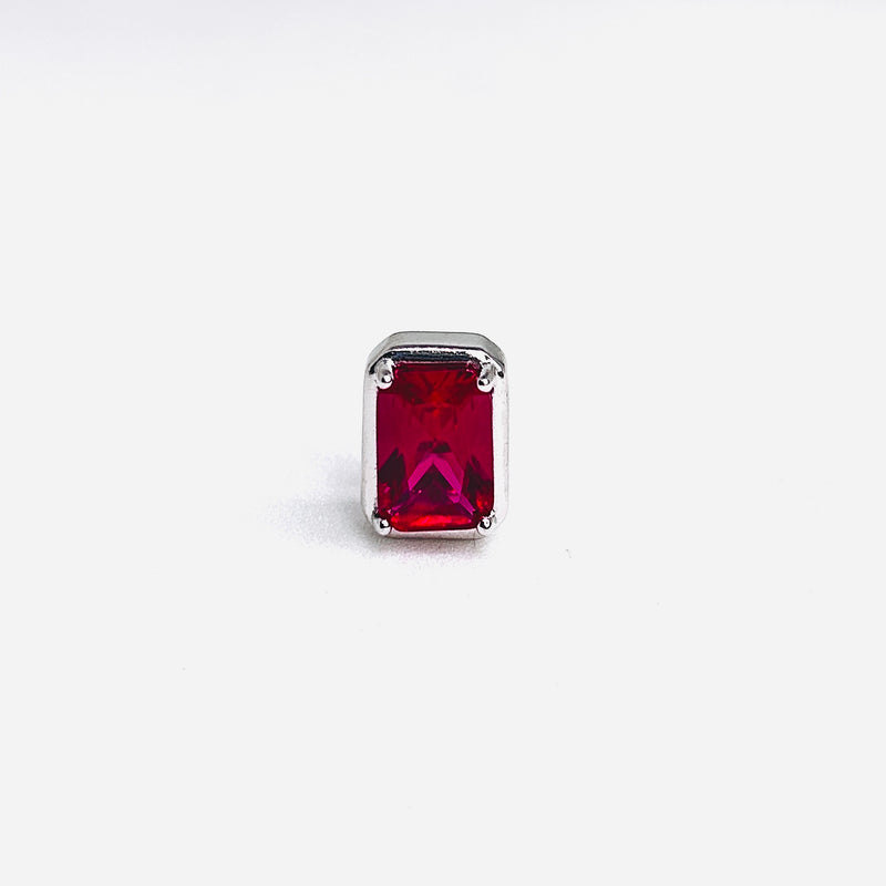Silver Ruby solitaire Top