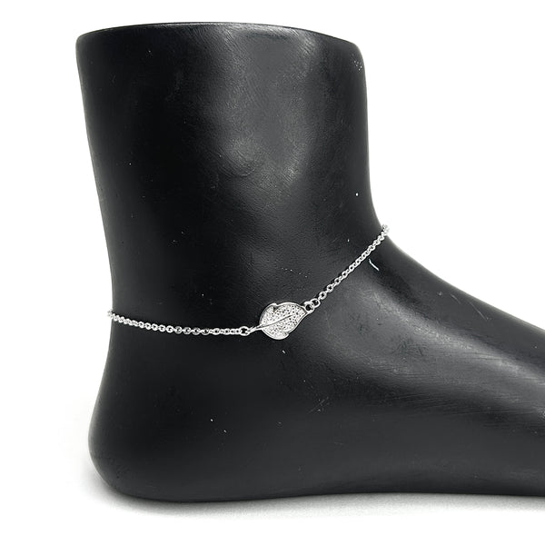Sterling Silver Leafloom Anklet