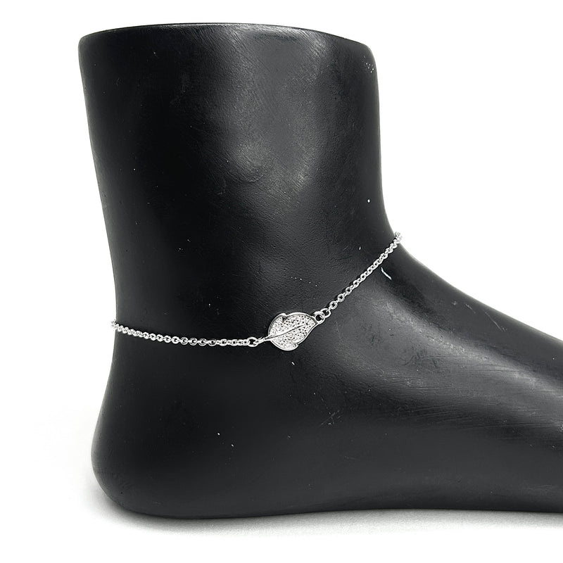 Sterling Silver Leafloom Anklet