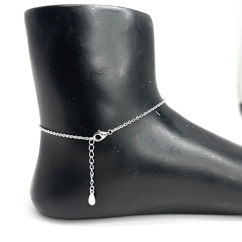 Sterling Silver Leafloom Anklet