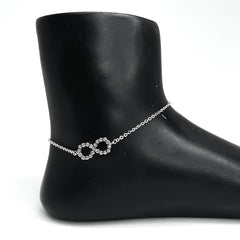 Sterling Silver infinity Anklet