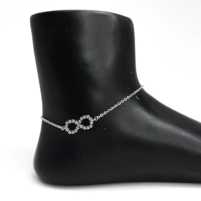 Sterling Silver infinity Anklet