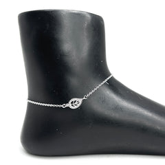 Sterling Silver LeafAura Anklet