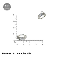 Sterling Silver Classic Solitaire Ring