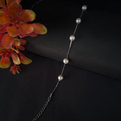 92.5 Silver Pearl Bracelet