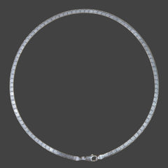 92.5 Silver Flat Herringbone Snake Chain