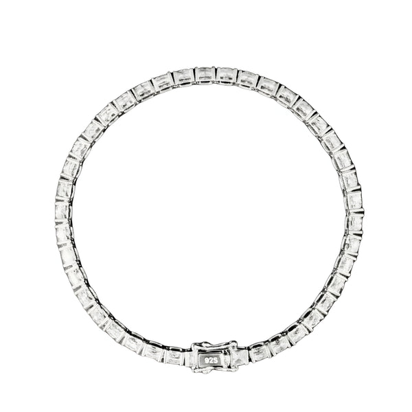 92.5 Sterling Silver Classic Tennis Bracelet