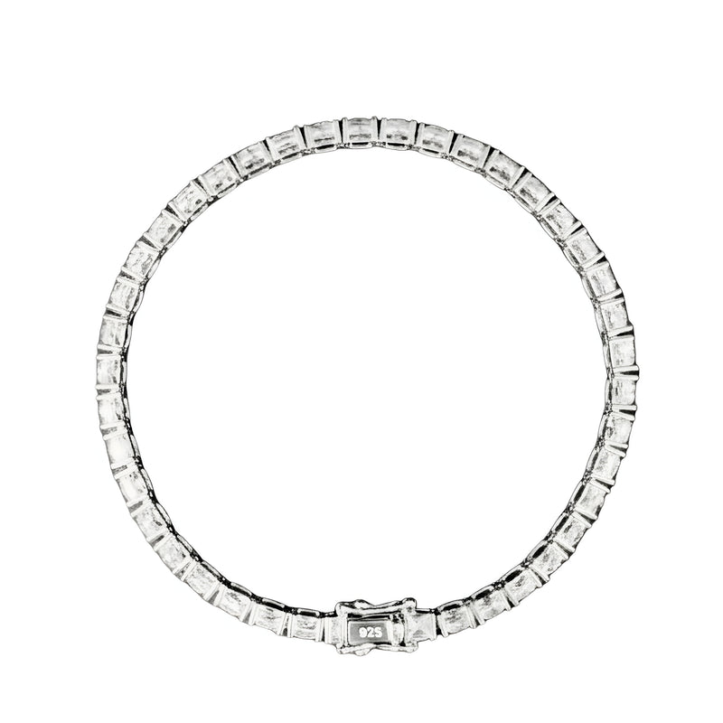 92.5 Sterling Silver Classic Tennis Bracelet