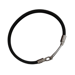 92.5 Sterling Silver Baguette Diamond Statement Bangle