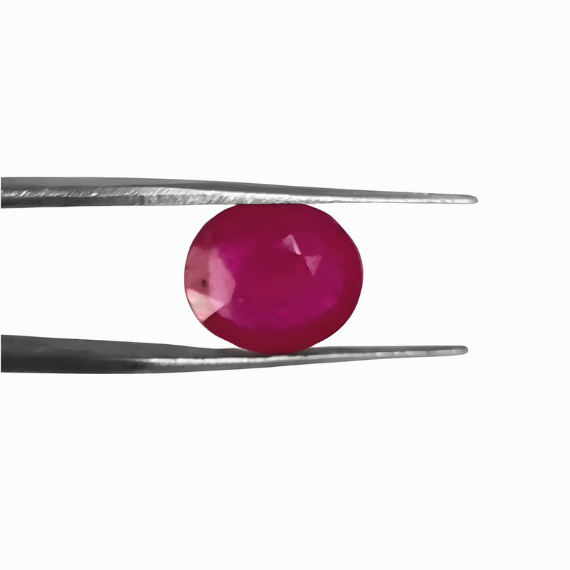 Natural Pink Ruby Oval-Cut Loose Gemstone