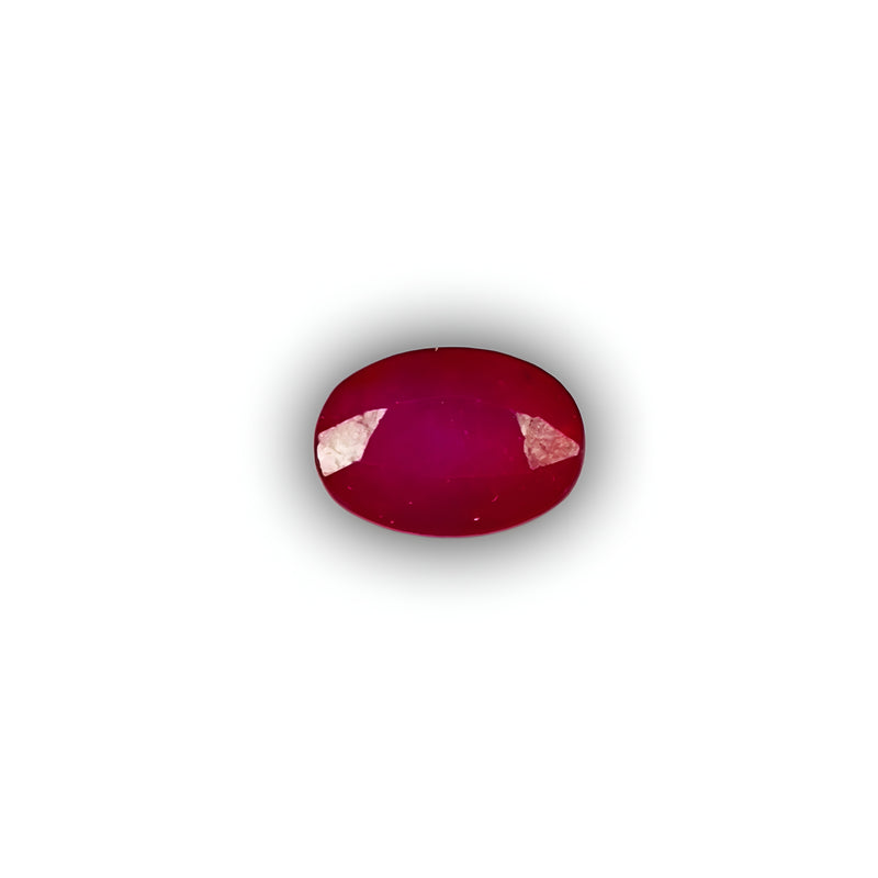 Natural Pink Ruby Oval-Cut Loose Gemstone