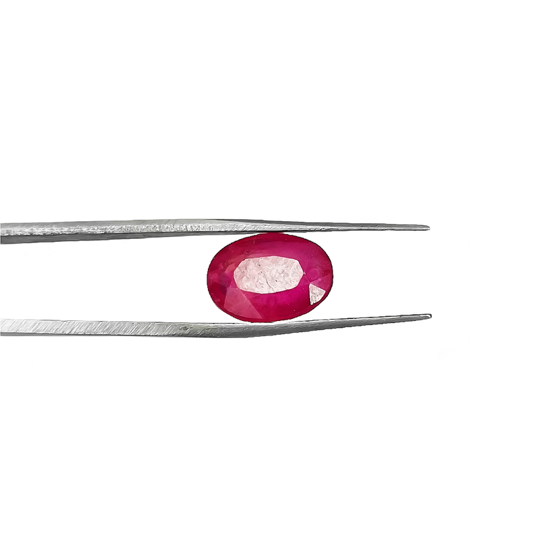 Natural Pink Ruby Oval-Cut Loose Gemstone