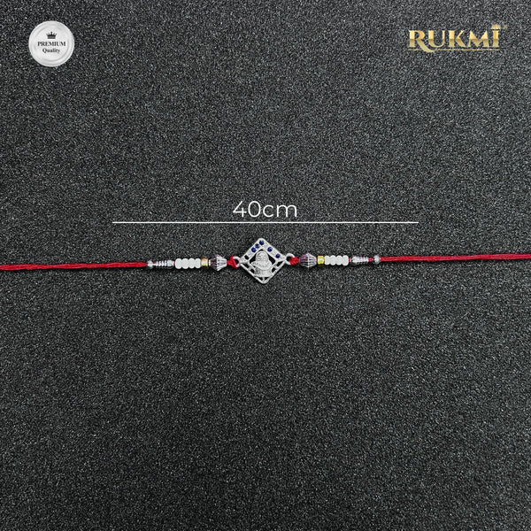 Shivji Premium Silver Rakhi