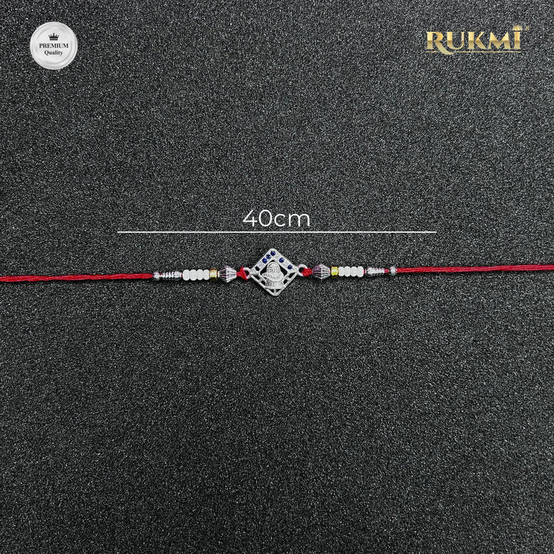 Shivji Premium Silver Rakhi