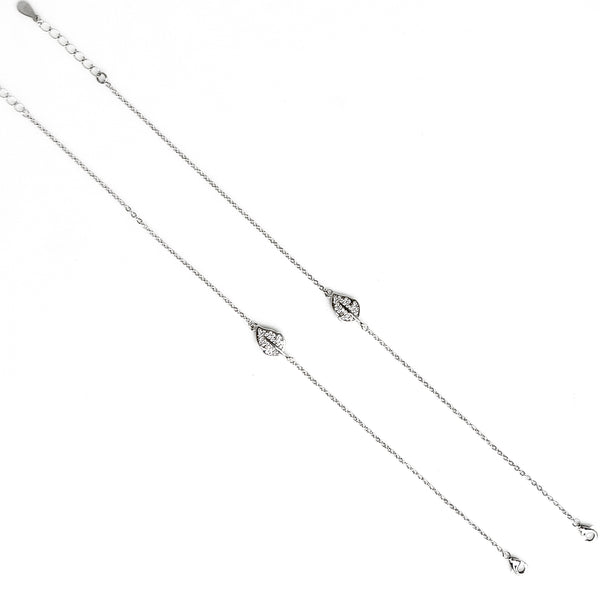 Sterling Silver Leafloom Anklet