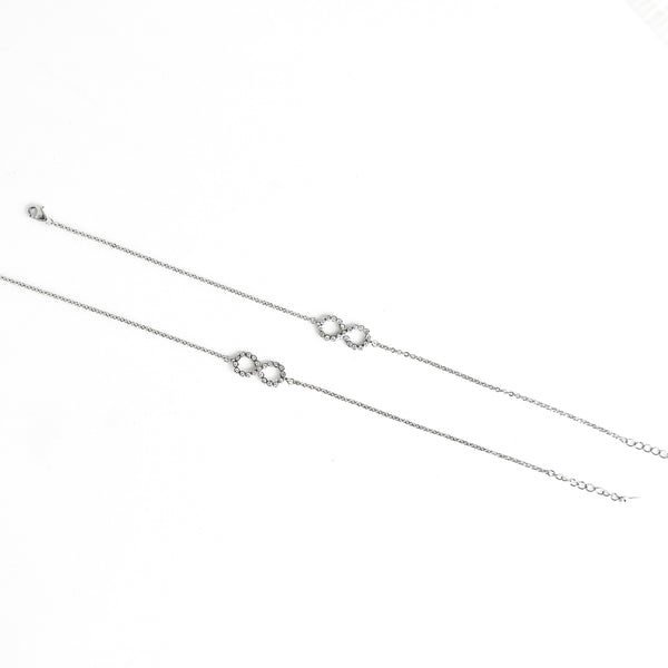 Sterling Silver infinity Anklet