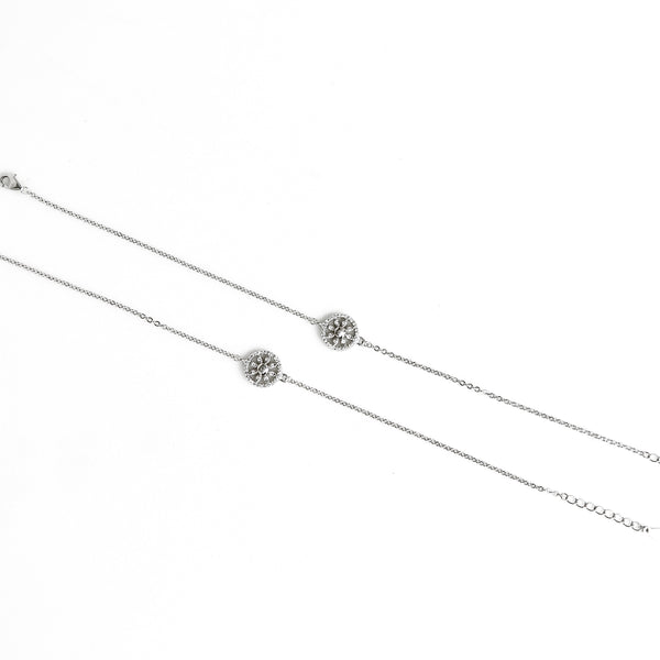 Sterling Silver elegent wheel Anklet