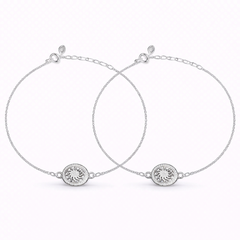 Sterling Silver elegent wheel Anklet