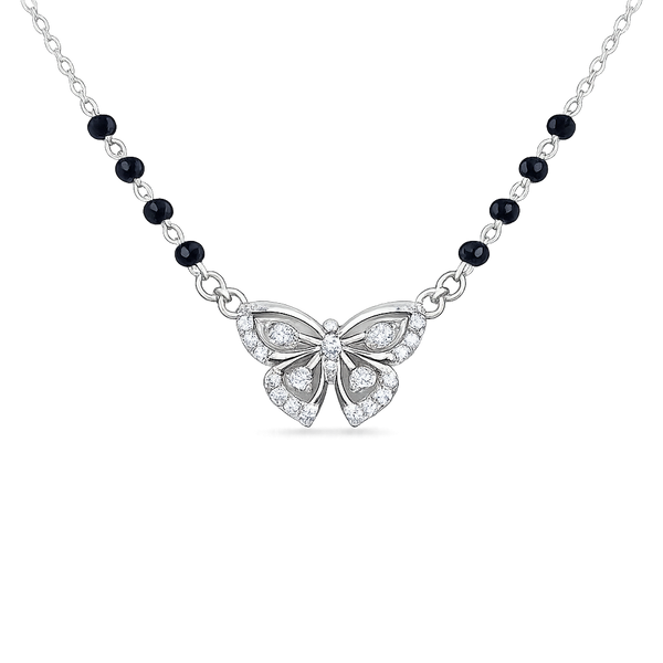 Silver Butterfly Bliss Mangalsutra