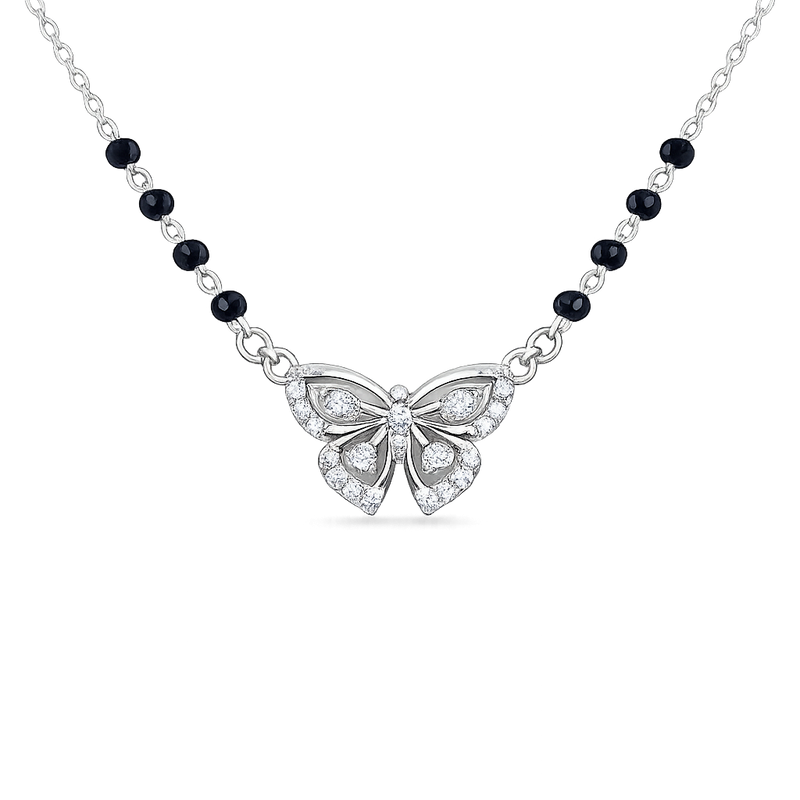 Silver Butterfly Bliss Mangalsutra