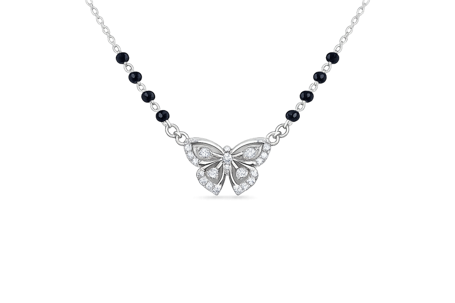 Silver Butterfly Bliss Mangalsutra