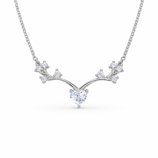 Silver ForestCrown Chain Pendant