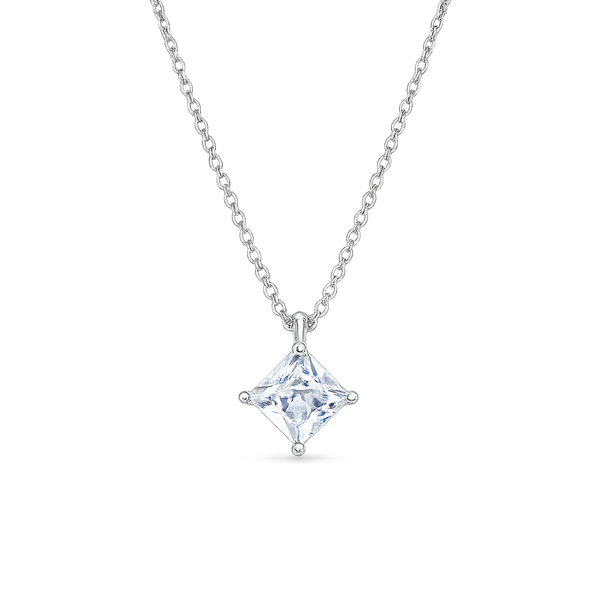 Silver SquareLuxe Chain Pendant necklace